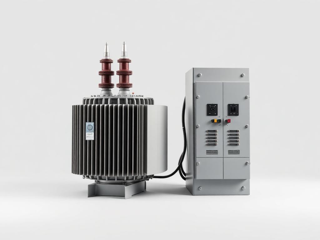 Industrial transformer and distribution panel